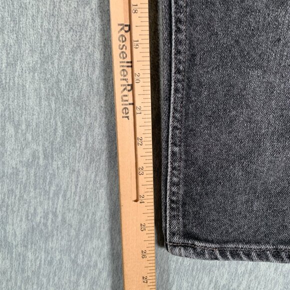 Lee Pepper Stretch Jeans Womens 26 Black Tapered Vintage Wash High Rise - Picture 9 of 10